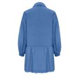 thumbnail image 5 of Vestido camisero vaquero ligero de manga larga con bordes sueltos a la moda de verano para mujer Fridja  yut643, 5 of 5