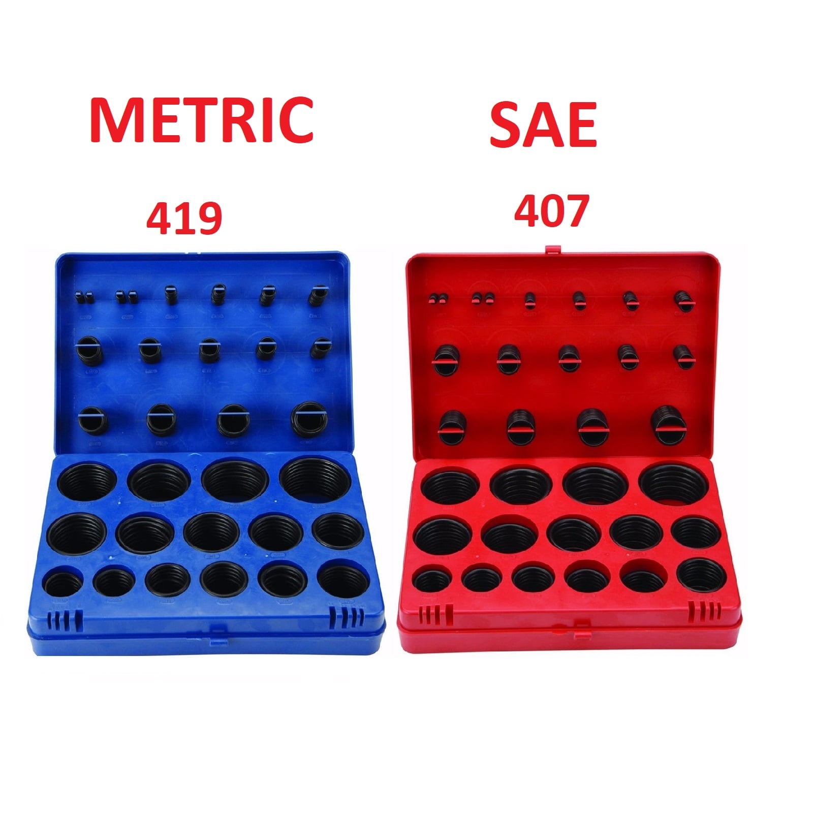 New Metric 407pc Nitrile Rubber O Rings Assortment Plumbing Hydraulics Air Gas 