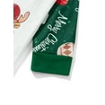 thumbnail image 6 of Elippeo Christmas Pajamas for Family Long Sleeve Santa Snowman Reindeer Print Tops + Pants Set Winter Sleepwear, 6 of 10