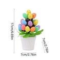 thumbnail image 3 of Moocorvic Artificial Easter Eggs Pot Tabletop Centerpiece Decor Potted Plants with Easter Eggs, for Office Home, 3 of 7