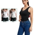 thumbnail image 6 of FITVALEN Women's Shapewear Cami with Built in Bra Tummy Control Tank Top V Neck Lace Shaper Camisoles, 6 of 7