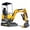 MS12P, variant on MS12P 1.2 Ton Mini Excavator, 13.5HP B&S EPA Gas Engine, Swing Boom, Adjustable Seat, Safety Light, Trencher Digging Machine