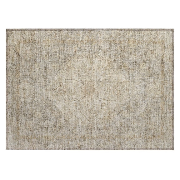 Dalyn Rugs Machine Washable Indoor/Outdoor Chantille ACN2136 Beige 1'8" x 2'6" Rug