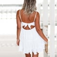 thumbnail image 7 of YuXingFu Wedding Guest Dresses for Women Short Maxi V-Neck Plus Size Womens Dress Sleeveless Womens Spring Dresses Casual Summer White S, 7 of 7