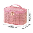 thumbnail image 3 of Plaid Travel Makeup Bag, Portable Toiletries Organizer, Bathroom Storage Case, Large Capacity Makeup Bag, Travel Portable High Beauty Small Bag, Cosmetic Storage Bag, Portable Wash Bag, 3 of 5