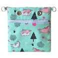 thumbnail image 4 of Portable Faux Rabbit Fur Sugar Gliders Bonding Carry Pouch Small Animals Carrier Bag ( Green ), 4 of 11