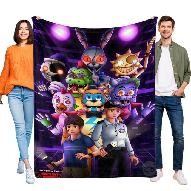 Cinco Noches en Freddy's anti-pilling, suave, ligera, esponjosa y acogedora de lujo para hogar y cocina – Perfecta para niños y adultos, 100 x 150 cm