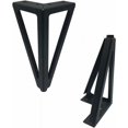 thumbnail image 2 of Paquete de 4 patas de muebles, patas de mesa de metal, patas de muebles negras de 15 cm, para mesa de TV, patas de mesa de café, armario, sofá cama y otros. (15 cm, negro) JAMW Sencillez, 2 of 5