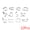 Silver-A 12Pcs, variant on Unique Bargains 8Pcs Stainless Steel Shaped Metal Cookie Cutters Silver