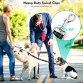 thumbnail image 4 of 2 Dog Leash,Double Dog Leash Coupler Tangle Free Bungee Dog Leash, 360° Swivel No Tangle Double Dog Walking & Training Leash, Comfortable Shock Absorbing Reflective Bungee Lead Walk 2 Dogs with Ease, 4 of 7
