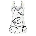 thumbnail image 4 of Wycnly Tank Tops for Women Casual Loose Fit Lightweight Metal Buckle Strap Tops Summer Striped Print V-Neck Sleeveless Shirts Fashion Blouses White l, 4 of 6