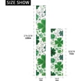thumbnail image 3 of Coolnut St. Patrick's Day Green Clover Table Runner 18x72in,Coffee Table Runners, Dresser Scarf, Outdoor Short Small Dining Table Runners, Geometric for Dinner Parties, Wedding258 Home Decor, 3 of 6