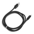 thumbnail image 2 of Cable de carga USB trenzado resistente de 1M Cable de carga de sincronización de datos Cable negro para interfaz IOS, 2 of 5