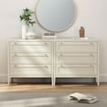 thumbnail image 2 of EYYTHUNG Modern 3 Drawer Dresser, Chest of Drawers Cabinet Wood, Antique White, 2 of 8