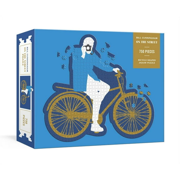 Bill Cunningham On The Street : Bicycle-Shaped Jigsaw Puzzle; 750 Pieces