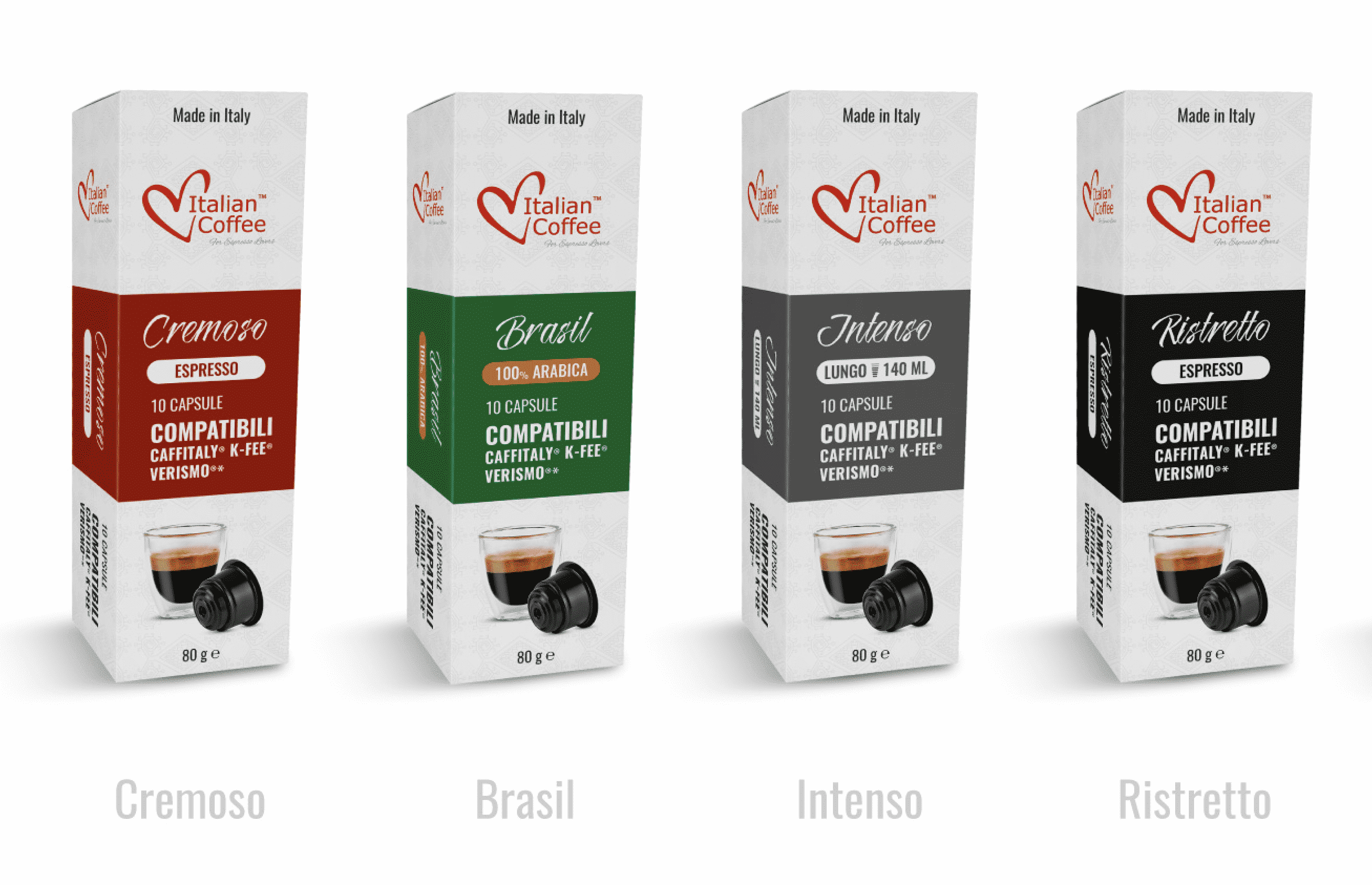Starbucks Verismo, Caffitaly, CBTL, k-fee Compatible Capsules, Sampler Pack 40 Count, no Decaf