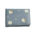 thumbnail image 1 of Cute cartoon cat student pu wallet, fashionable three-fold short ladies wallet, 1 of 5