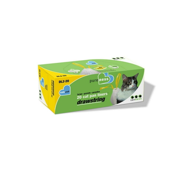 Grand sac à litière pour chats avec cordon Van Ness format économique (DL2-20) Grand sac à litière pour chats avec cordon format économique (DL2-20)