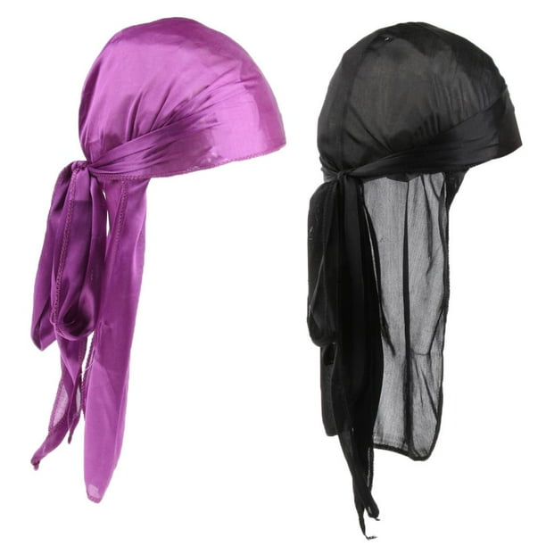Gorro Unisex Hugo Suave Cola Larga Negro Morado Sombreros de Moda