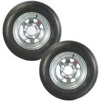 eCustomrim 2-Pack Trailer Tire Rim 5.30-12 12 in. Load C 5 Lug Galvanized Spoke Wheel
