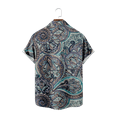 thumbnail image 3 of Paisley Shirts for Men Regular Fit Button Down Short Sleeve Shirts Dress Shirts Business Casual Floral Shirts, 3 of 12