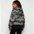 thumbnail image 5 of Hoodies for Women Oversized Sweatshirt Camo Leopard Print Long Sleeve Pullover Sweatshirts with Pockets Fall Winter Tops ( XL), 5 of 5