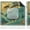 Gold Teal, variant on Chinoiserie Blue Peony Mahjong Mat 31.5"x31.5" - Elegant Chinese Flower Non-Slip Noise Reduction Mat for Poker, Dominoes, Cards & Board Games