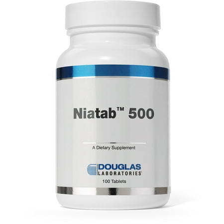 Douglas Laboratories Niatab 500 | No-Flush High Potency Niacin with Sustained Release to Support Cardiovascular Health | 100 Tablets