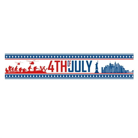 

Eyicmarn 4th of July Table Runner Independence Day Print Nonslip Decorative Table Flag for Dining Room Kitchen