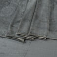 thumbnail image 6 of Great Bay Home Solid Velvet Plush Warm and Cozy Fleece Sheet Set (Full, Dark Grey), 6 of 6