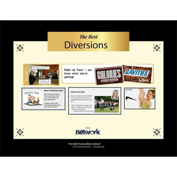 The Best Diversions: Humor From The Network, (Paperback)