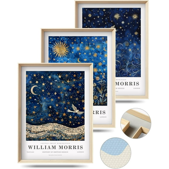 d Boho Wall Art for Bedroom,Abstract Canvas Wall Decor,12x16IN Minimalist High Wood Design Prints for Living Room,Bathroom Set of 3