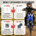 thumbnail image 5 of 49cc 2-Stroke Kids Dirt Bike, Gas Powered Mini Dirt Bike for Boys and Girls 5-13, Motorcycle with 25mph Max Speed, 2.5-10" Off Road Tires, Front and Rear Suspension & Dual Disc Brakes, Blue, 5 of 8