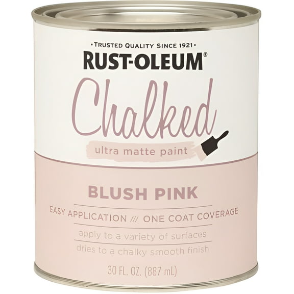 Blush Pink, Rust-Oleum Chalked Ultra Matte Paint, Quart