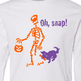 thumbnail image 4 of Inktastic Oh, Snap Skeleton Long Sleeve Youth T-Shirt, 4 of 5