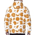 thumbnail image 7 of Balery Yellow Biscuit Pattern Mens Hoodie Kangaroo Pocket Hoodie Pullover Hooded Sweatshirt Ideal for Daily Wear Travel and Home-, 7 of 7