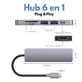 thumbnail image 2 of Adaptador USB tipo C 6 en 1 MR. GADGETS HDMI 4K para Mac iPad, 2 of 10