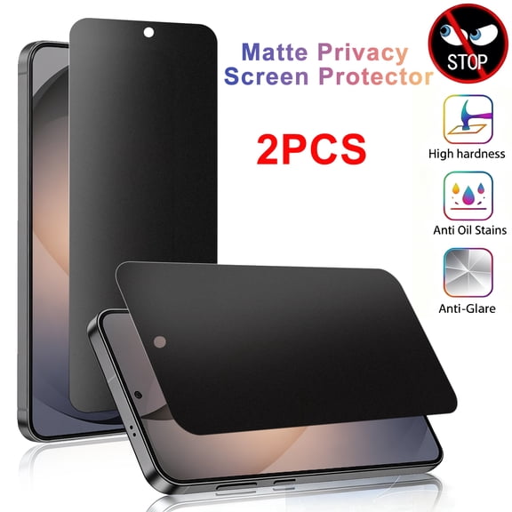 ZYQEEE Matte Privacy Screen Protector for Samsung Galaxy S26 Ultra 5G, Anti-Fingerprint Easy Installation,Anti-Spy Tempered Glass Protective Film Compatible for Samsung S26 Ultra,2Pcs