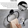 thumbnail image 4 of Towel Holder, Self Adhesive Towel Ring for Bathroom, 304 Stainless Steel Hand Towel Rail Rack Wall Mounted, 4 of 7