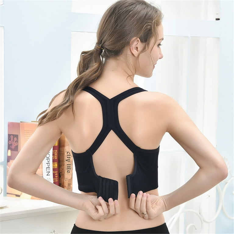 Bras for Women Posture Corrector Seamless Push Up Shockproof Sports Support  Fitness Vest Underwear Corset Back Bra (Color : Skin, Size : X-Large)