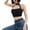 Black, variant on Women Summer Tops Women Fashion Sexy Casual Choker Buckle Neck Crop Bandeau Tops Daddy Top for Camisole Set Striped Top Camisole plus Size Long Buckle for Design Black M