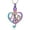 Colorful, variant on Treble Clef Music Note Urn Necklace for Ashes for Women Men Stainless Steel Cremation Jewelry Memorial Keepsake Pendant for Music Lover Ashes Holder