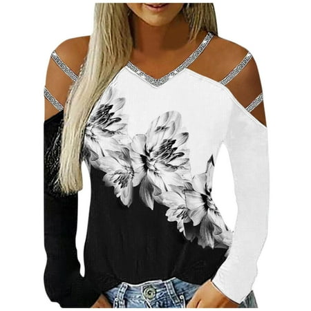 

Womens Tie Front Tops Blouses For Women Business Casual 3/4 Sleeve Graphic Tees For Women Trendy Red Sequin Tops For Women