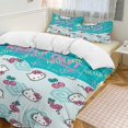 thumbnail image 3 of Hello Kitty Ensemble de Literie Imprimé, 3 Pcs Ensemble de Literie Imprimé avec 2 Taies d'Oreiller, Chaud et Confortable, 3 of 5