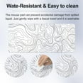 thumbnail image 4 of Large Gaming Mouse Pad Mat 11.8x31.5 Inches with Stitched Edge Non-Slip Rubber Base Washable Resilient for Office Computers Laptop Desk Table Mouse Pads Mats Accessory (White, X-Large), 4 of 6