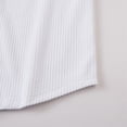 thumbnail image 4 of GrmtClth Men's Waffle Knit Stand Collar Shirt Casual Short Sleeve Full Button Placket Top Lightweight Breathable Ribbed Textured Solid Color Summer Everyday Wear Tops White M, 4 of 6