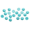 thumbnail image 4 of 20 Piece Round Blue Turquoise Gemstone Flatback Cabochon Charms Beads Embellishment For Jewelry Making Craft 6mm, 4 of 8