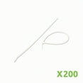 thumbnail image 2 of NavePoint 12 Inch Nylon Cable Wire Zip Tie 40 lbs - Natural White 200 Pack Lot Pcs Qty, 2 of 4
