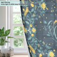 thumbnail image 4 of Yayeee Window Curtains Light Filtering 63"x42" Grommet Panel Pair Home Living Room Decor, Green Dragon Flowers, 4 of 7