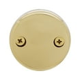 thumbnail image 6 of Westbrass 18" Direct Connect Shoe Outlet Tip-Toe Drain Bathtub Assembly with 2-Hole Overflow, Polished Brass, 6 of 11